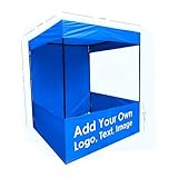 Brandway 6x6x7 ft. Canopy Made with Waterproof Canvas Fabric. Foldable and Portable Canopy Tent Includes a Heavy-Duty Carry Bag for Transport. Provides UV Protection. Quick to Set up. Color: Blue