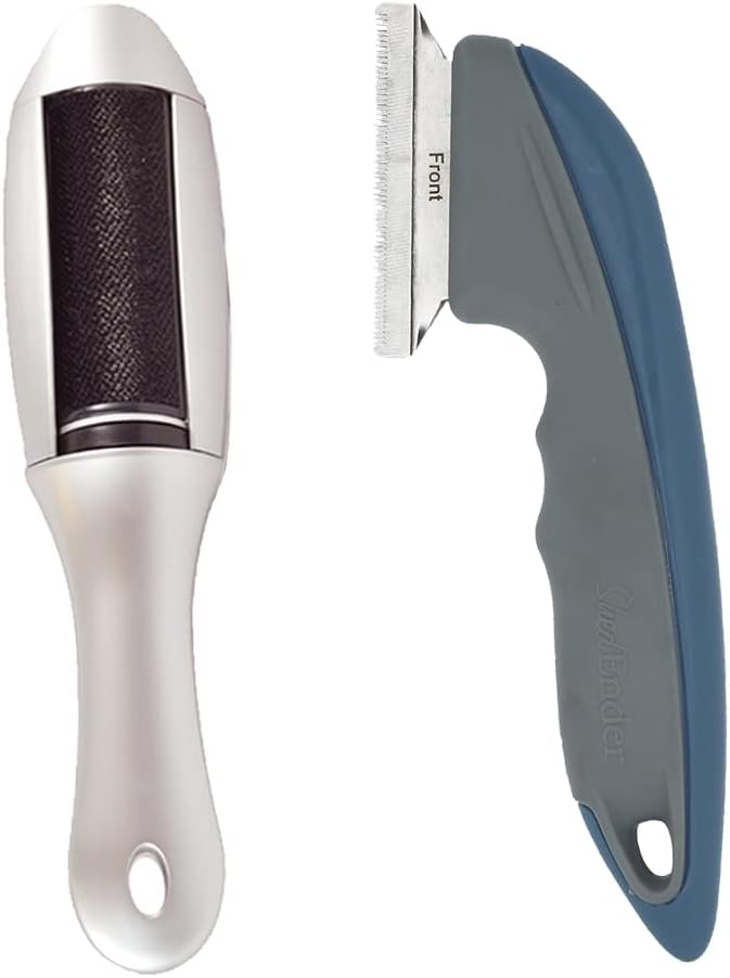 Shed Ender with Lint Wizard Lint Remover Deshedding Tool Dog Brush