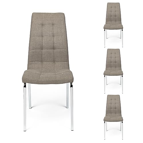 Sillas Comedor Pack 4 Marron Marca Homely