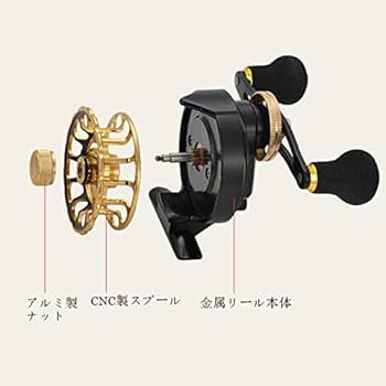 キューピー様【右巻き】チヌリール　3個 Amazon | チヌリール luckykuma 全金属石鯛リール 筏リール カセ