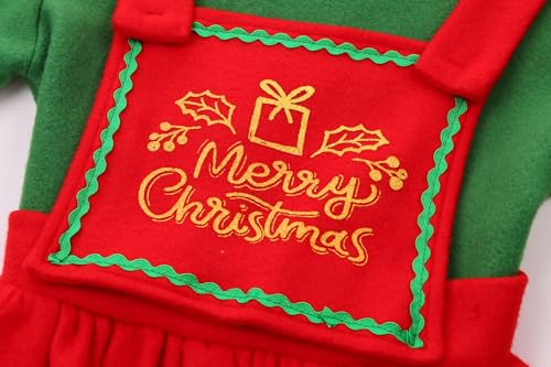 Disfraz Completo de Elfo Navideño para Niñas miniatura 6