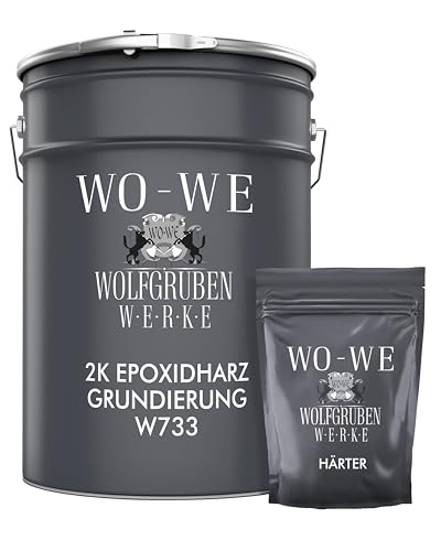 WO-WE 2K Grundierung Epoxidharz Haftgrund Beschichtung Haftgrundierung Tiefengrund - 6Kg