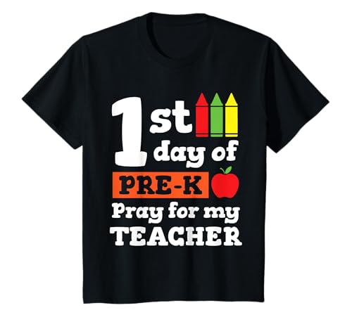 Primeiro dia de Pre-K Pray for my teacher t-shirt t-shirt t-shirt t-shirt
