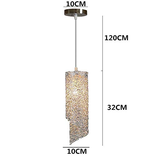 Lustre d'art en aluminium suspendu au design industriel géométrique E2 - 2