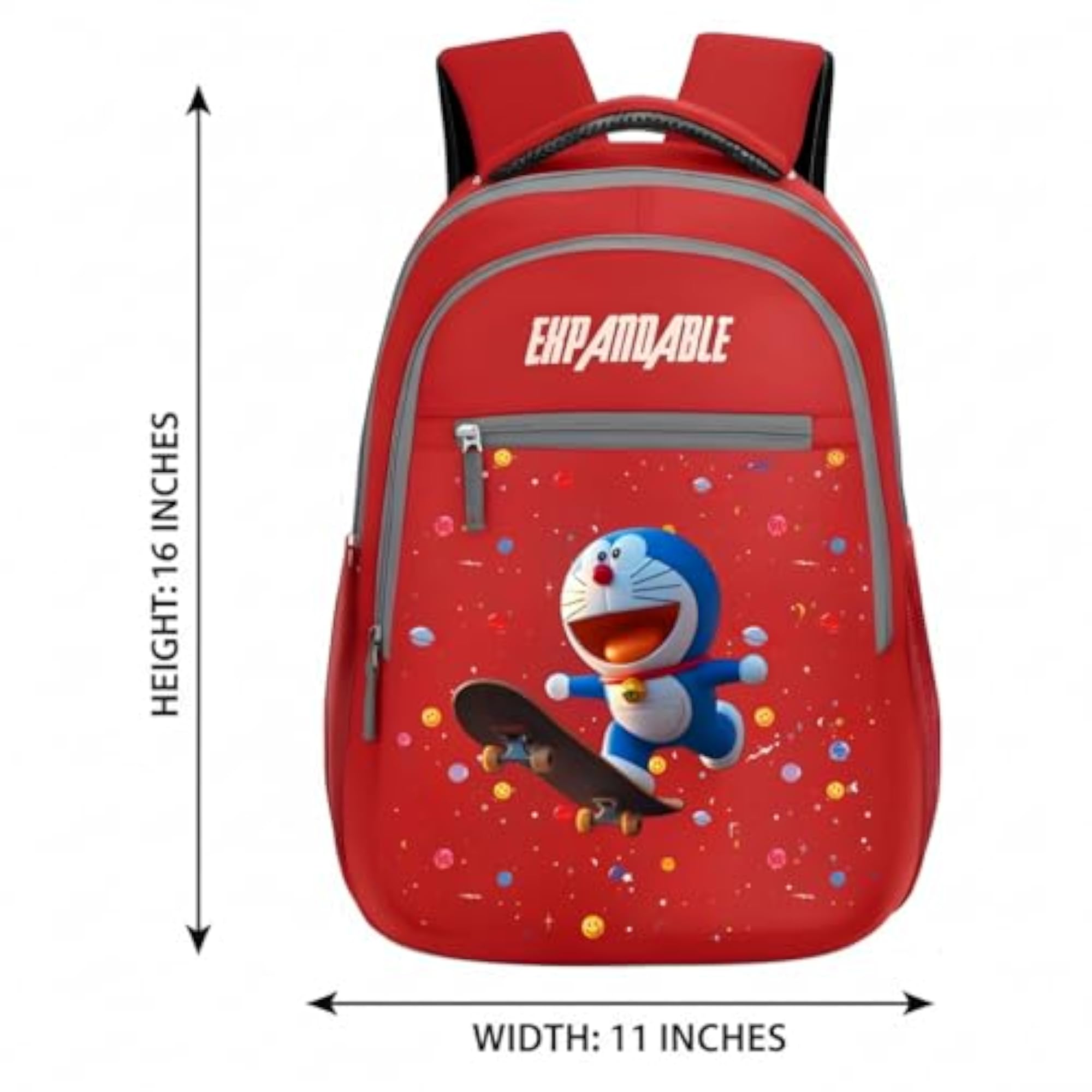 Doraemon Kids' School Backpack - Water-Resistant Travel Bag