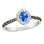 Blue Sapphire / 14k White Gold