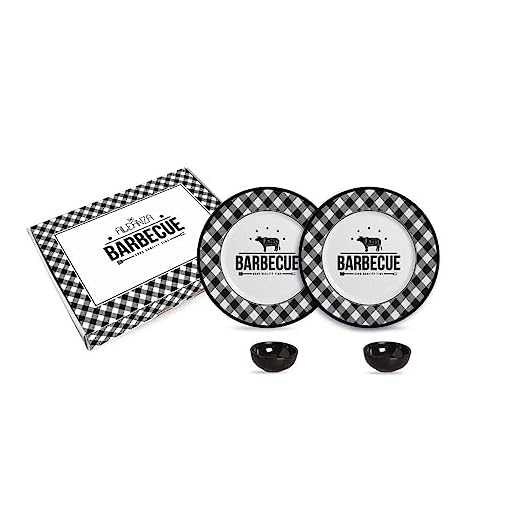 Kit Sobremesa Barbecue Churrasco Alleanza 4 pçs