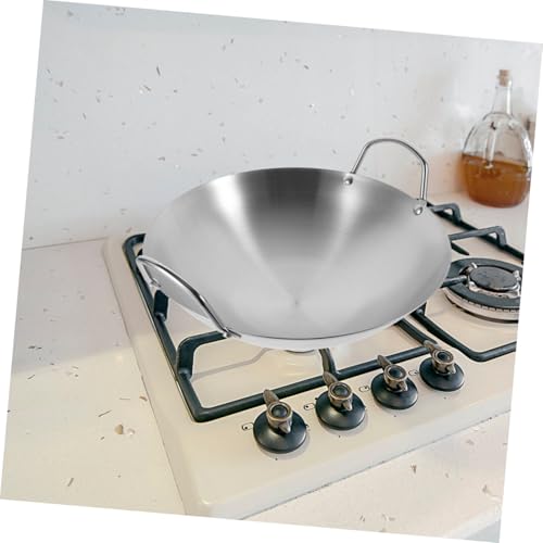 Sartén Wok redonda de acero inoxidable VALICLUD miniatura 5