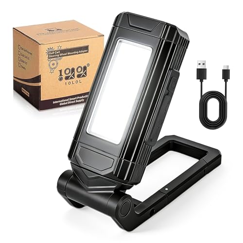 Lampe de travail rechargeable pour voiturette de golf 10L0L LED 1000LM
