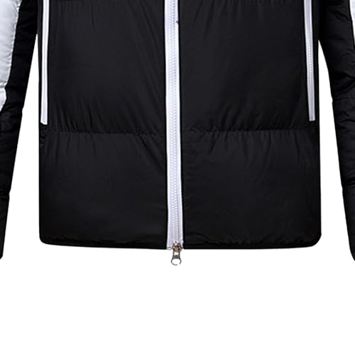 Chaqueta acolchada para hombre impermeable con capucha para invierno 4