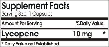Lycopene 10mg ~ 200 Capsules - No Additives ~ Naturetition Supplements