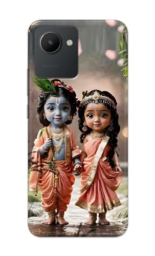 Image of Printed Hard Back Cover for Realme C30 | Realme C30s Back Cover (Radha Krishna Love -J2) -190724(EA)