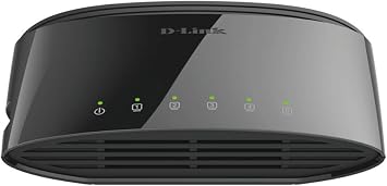 D-Link Ethernet Switch, 5-Port Gigabit Plug n Play Compact Design Fanless Desktop Switch DGS-1005G,Black