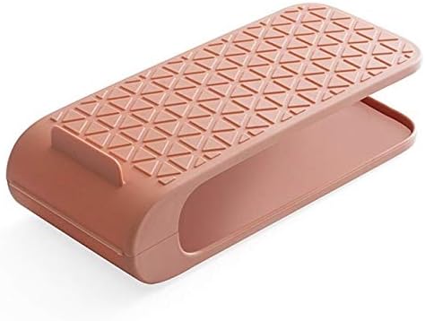 P9IDEDFH 調節可能なシューズラック オーガナイザー フットウェアサポートスロット 省スペース キャビネット クローゼットスタ