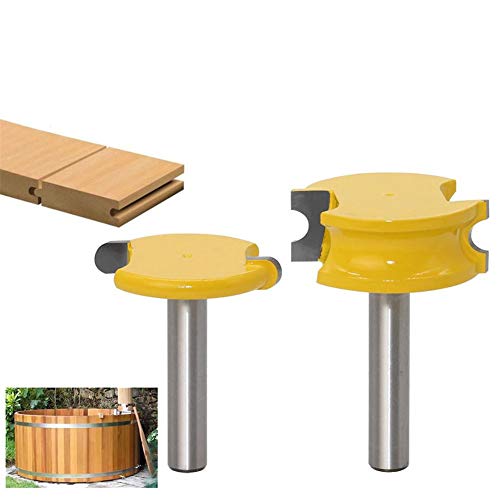 332PageAnn 2pcs / Set Fraise Defonceuse Outil de Travail du Bois 8mm, Peu de routeur de Fraise en Bois en Forme d'arc, Fraises à rainurer Vraiment Polyvalent pour Plus de commodité Cover