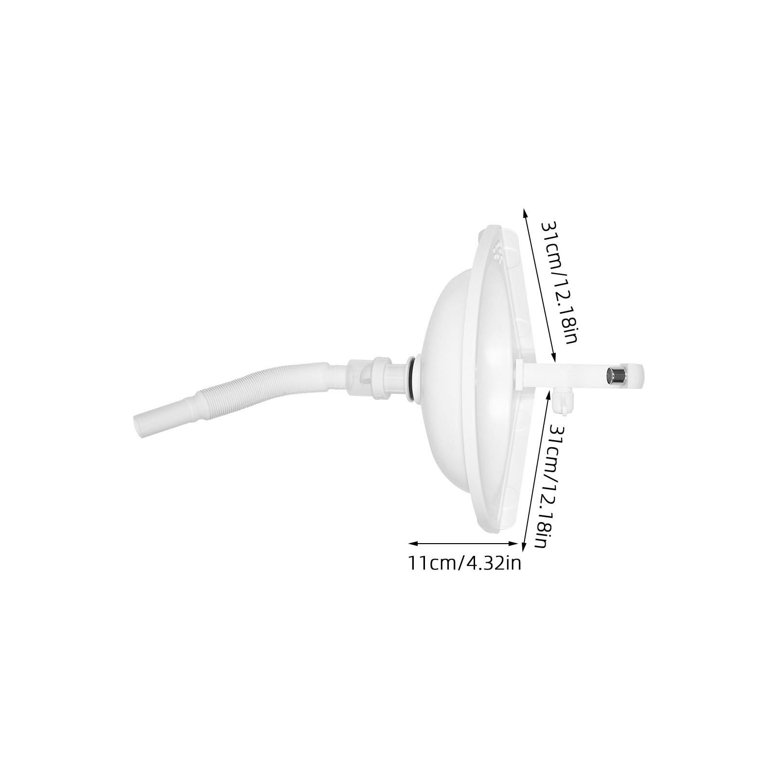 OUNONA Lavabo de Esquina Pequeño de Plástico Blanco, Fácil de Limpiar y Mantenimiento, Diseño Semicircular Moderno para Baños y Porches Pequeños