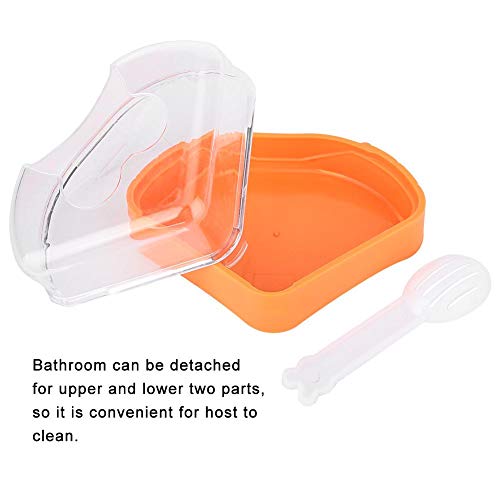 Conjunto de banheiro e pá para hamster, banheiro com areia para animais de estimação, banheiro grand