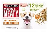 Moist & Meaty Chicken Flavor Dry Dog Food - 12ct Pack