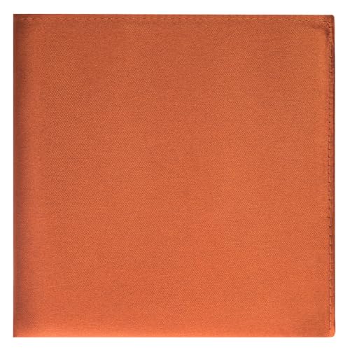 Image of KissTies 6PCS Satin Pocket Square Plain Color Handkerchief Gift Set