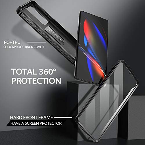 Image of Dexnor for Samsung Galaxy S21 Ultra Case, [Built in Screen Protector and Kickstand] Heavy Duty Military Grade Protection Shockproof Protective Cover for Samsung Galaxy S21 Ultra 5G, 6.8 inch Black