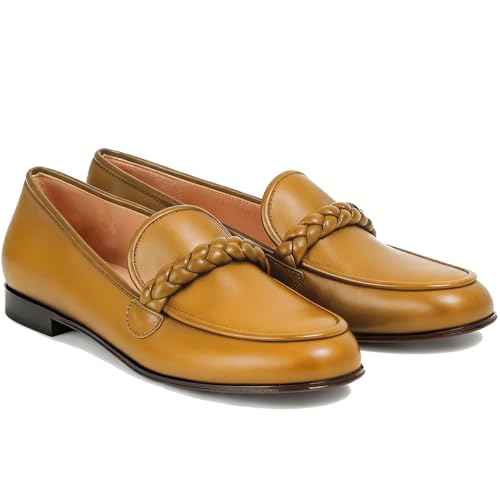 Image of MOOMMO Women Comfortable Suede Loafer Flats Round Closed Toe Slip On Penny Loafers Knitted Strap Oxford Loafer Shoes for Office Ladies Work Daily Casual Club Driver Flats Spring Elegant 4-11 M US