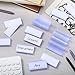Yulejo 250 Pieces Wire Shelf Label Holders Wire Label Holder Plastic Shelf Tags for Shelving Metro Clips with Paper Inserts, Compatible with 1-1/4 Inch Shelves