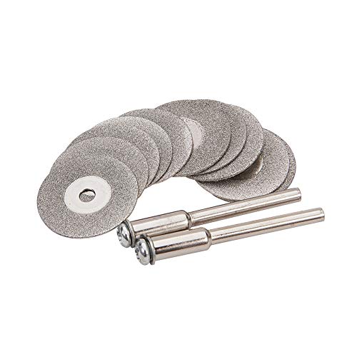 Utoolmart  ダイヤモンドカッティングホイール カットオフホイール 1セット 内径3mm 厚さ0.6mm  外径20mm ＃150 ダイヤモンドカッティングディスク ダイヤモンドブレード ダイヤモンド鋸刃 ミニダイヤモンドカッター  研磨カッター ロータリー切削ブレードディスク ミニ電動グラインダ 多機能研磨 鋸刃 耐摩耗性