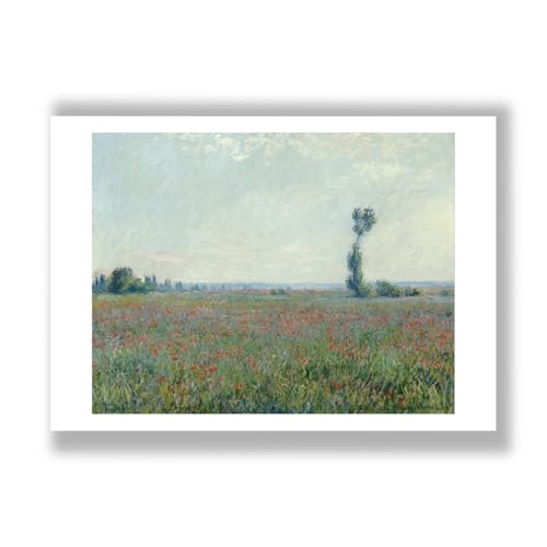 Claude Monet Champ de coquelicots affiche pour décorer un salon lumineux