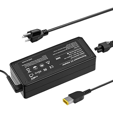 90W/65W USB Laptop Adapter Charger for Lenovo Thinkpad X1 Carbon T440 T440S T440p T540p T450s T550 L440 L450 L460 L470 X250 X240 X260,Ideapad Z510 S210 U430 Z410,Essential G500 G505s G510 Power Cord Cover