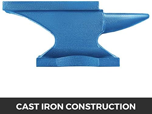 VEVOR Single Horn Anvil Cast Iron Anvil Blacksmith for Sale Forge Tools and Equipment Anvil Rugged Round Horn Anvil Blacksmith Jewelers Metalsmith Blacksmith Tool