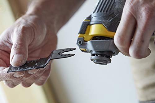 Stanley FatMax 18V Akku-Multifunktionswerkzeug SFMCE500B (Schleifer, Säge & Universalmesser in einem Gerät – Oszillierendes Werkzeug, inkl. 20-tlg. Zubehör, Lieferung ohne Akku und Ladegerät)