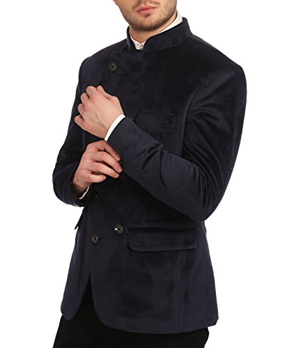 Image of WINTAGE Men's Velvet Grandad Collar Blazer