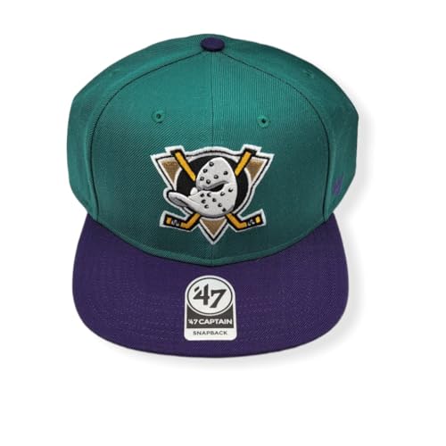 Teal Anaheim Ducks Vintage Logo Adjustable Cap by '47 Brand