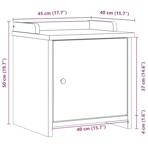 Banc de garde-robe avec espace de rangement Sandnes pour optimiser les petits espaces - 3