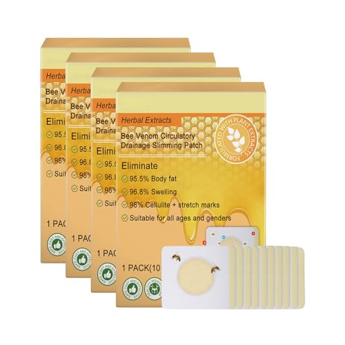 Bee Venom Schlankheits Pflaster, Bienengift Schlankheitspflaster Abnehmen Pflaster Bienengift Bienengift Lymphdrainage Patch Körperkurven, Körperformungs-Aufkleber für Damen und Herren