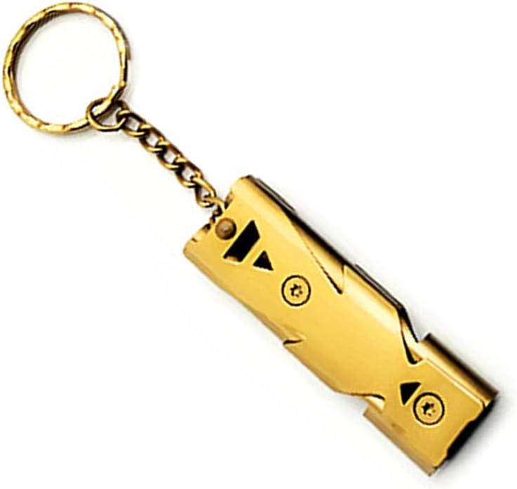 Signal Whistle Outdoor Double Tube Emergency Survival Whistle Key Chain high Decibel Survival Whistle for Camping Hiking Sports Dog Training