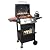 2 Burner BBQ Gas Propane Grill, 20000 BTU Portable Outdoor Grill for Camping Cooking Kitchen, Porcelain-Enameled Cast Iron Grates Stainless Steel Barbecue Gas Grill for Patio/Deck/Backyard/Garden