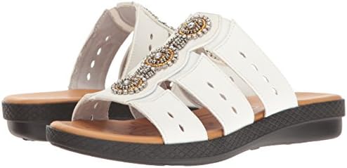 Easy Street Women's Nori Flat Sandal, White, 7.5 N US | Image 6