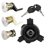 3 serrures + bouchon de réservoir compatibles pour 206 (à partir de 1998) AVEC DOUBLE DE CLÉS | 9170N8