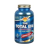 Nature's Life The Total EFA Maximum Potency Pure Fish Oil w/Cold Pressed Flaxseed & Borage Oils | 1200 mg | Skin, Hair, Heart, Memory | 180ct