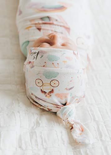 Image of Baby Beanie Hat Top Knot Stretchy Soft inchEnchanted inch by Copper Pearl