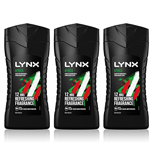 'Lynx Africa 12-H Refreshing Fragrance Shower Gel Body Wash for Men, 225ml (3)