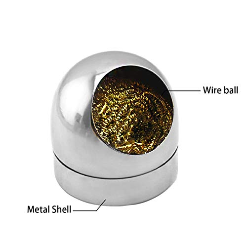 Limpador de ponta de solda para limpeza de arame e suporte, kit de limpeza de ponta de latão macio c