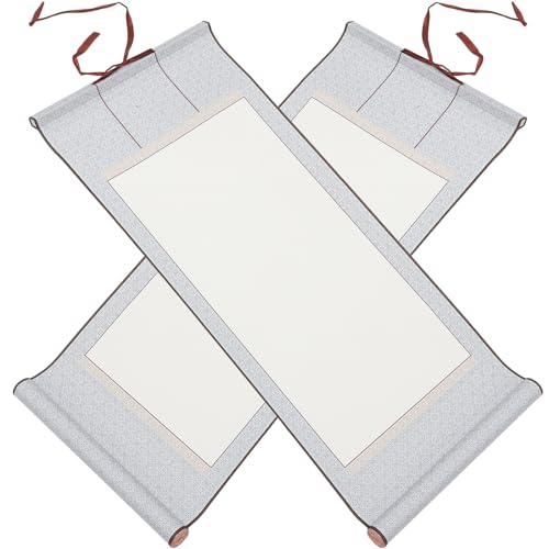 Papel de arroz chino en blanco rollos retro para pintura caligrafía y arte tradicional 2 piezas