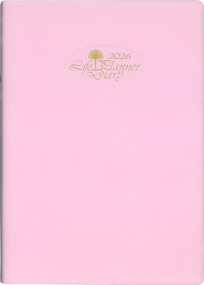 Amazon.co.jp: Museum Diary 2026 A5 Life Planner Pink No. 40