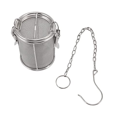 Depisuta Infusor de té de Acero Inoxidable, Colador de Especias y Condimentos con Cadena Colgante Extendida, Filtro de Hierbas para té y Sopa, Acero Inoxidable 304