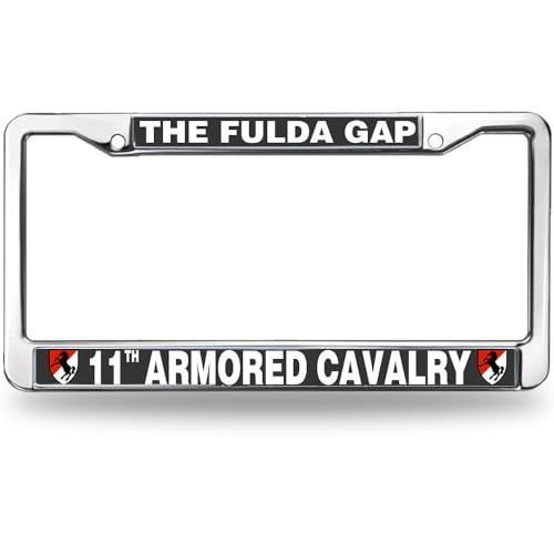 Image of 11th Armored Cavalry Fade-Resistant License Plate Frame Armored Cavalry Army License Plate Frame