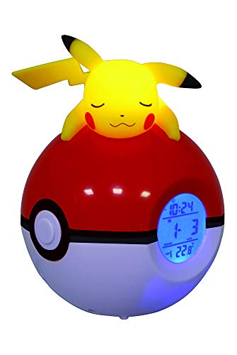 Teknofun - Pokemon Pikachu Light Up FM Alarm Clock - Radio Wecker (ca 16cm) - 811354