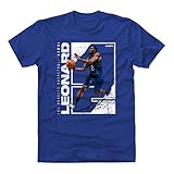 500 LEVEL Kawhi Leonard Shirt - Kawhi Leonard Stretch WHT (Royal Blue, Medium)