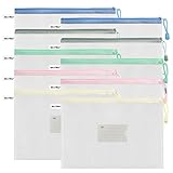 MerryNine ポケット付きジッパーバッグ、10個; (A4)